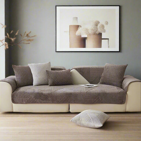OPTEZ POUR NOTRE HOUSSE DE CANAPE ANTIDERAPANTE ET IMPERMEACBLE gris foncé