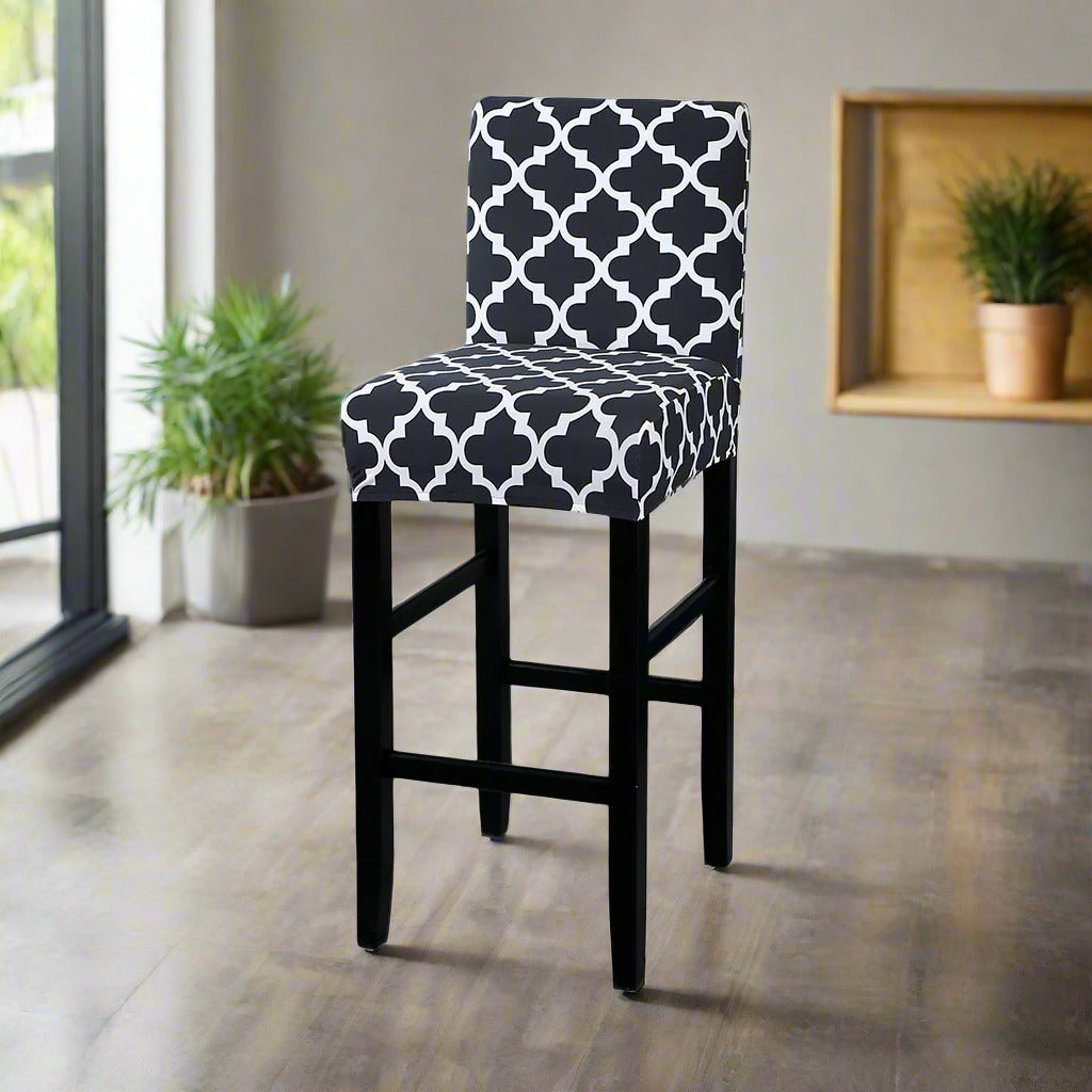 tabouret de bar rembourré avec revêtement en tissu