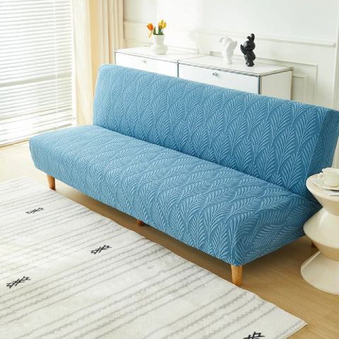 Housse clic clac en jacquard - bleu