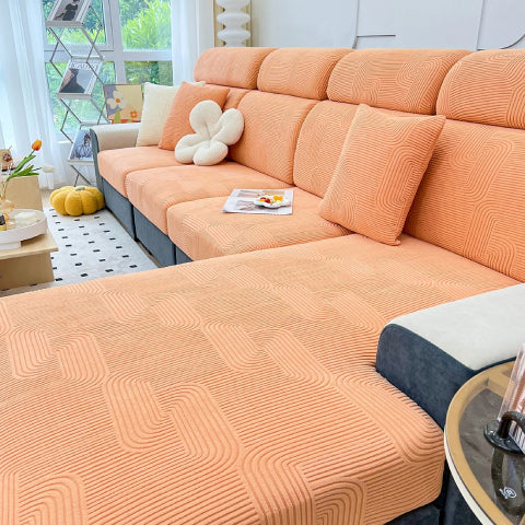 Housse coussin d'assise pour canapé - Orange