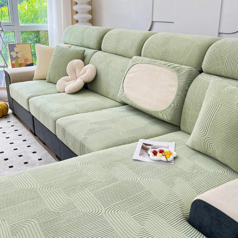 Housse coussin d'assise pour canapé - vert
