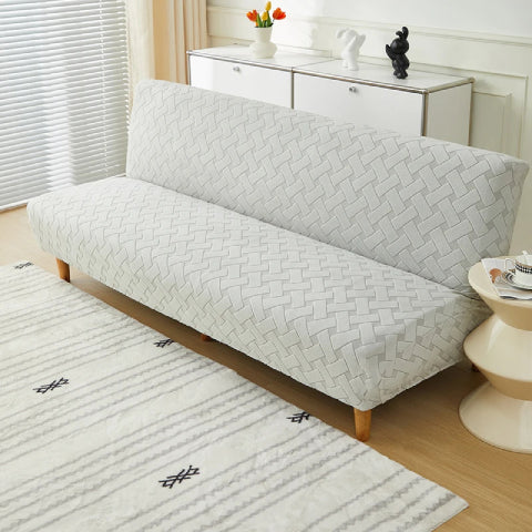 Housse de clic clac en jacquard - gris clair