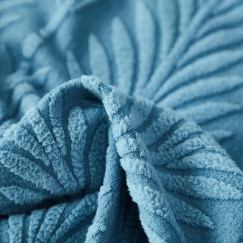 Housse clic clac en jacquard - bleu
