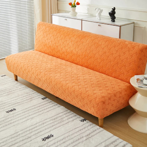 Housse de clic clac en jacquard - orange