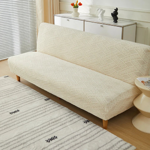Housse pour clic clac en jacquard - beige