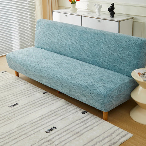Housse pour clic clac en jacquard - bleu ciel