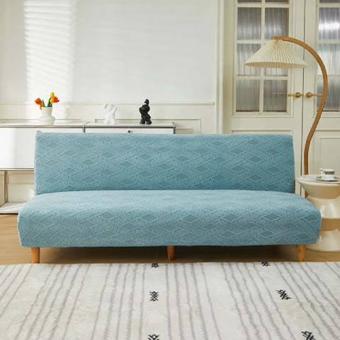 Housse pour clic clac en jacquard - bleu ciel