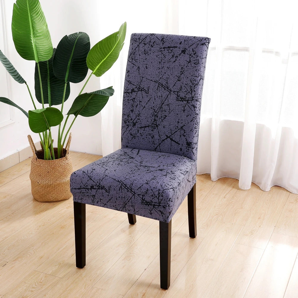 Housse pour chaise de salle à manger - gris