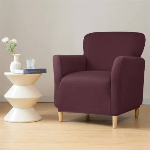 Housse de fauteuil cabriolet en jacquard - marron
