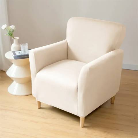 Housse de fauteuil cabriolet en jacquard - beige