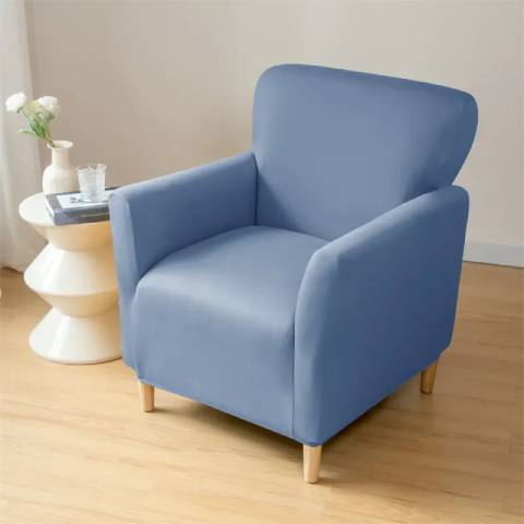 Housse de fauteuil cabriolet en jacquard - bleu ciel