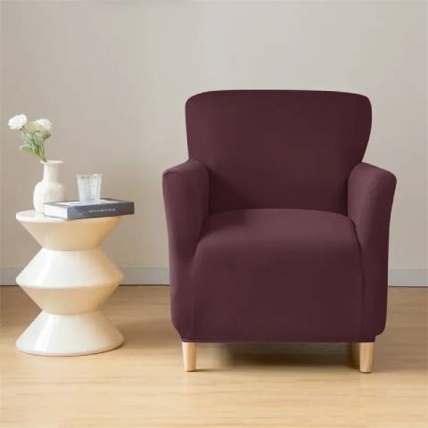 Housse de fauteuil cabriolet en jacquard - marron