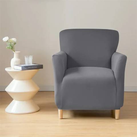 Housse de fauteuil cabriolet en jacquard - gris