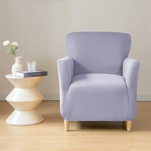 Housse de fauteuil cabriolet en jacquard - gris clair