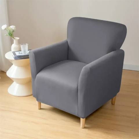 Housse de fauteuil cabriolet en jacquard - gris