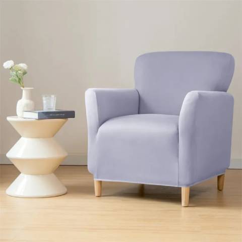 Housse de fauteuil cabriolet en jacquard - gris clair