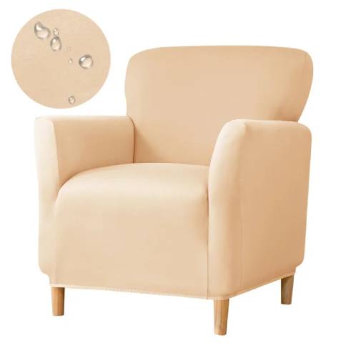 Housse de fauteuil cabriolet en jacquard - beige