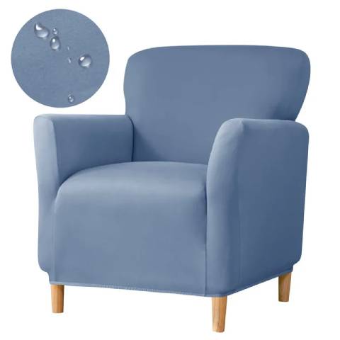 Housse de fauteuil cabriolet en jacquard - bleu ciel