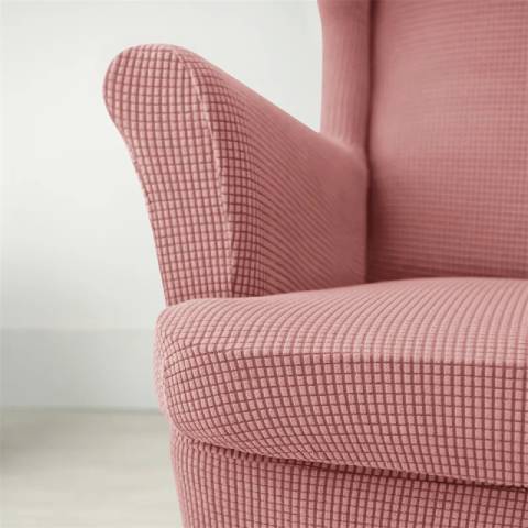 Housse de fauteuil oreiller extensible - Rose - Protection et style nordique