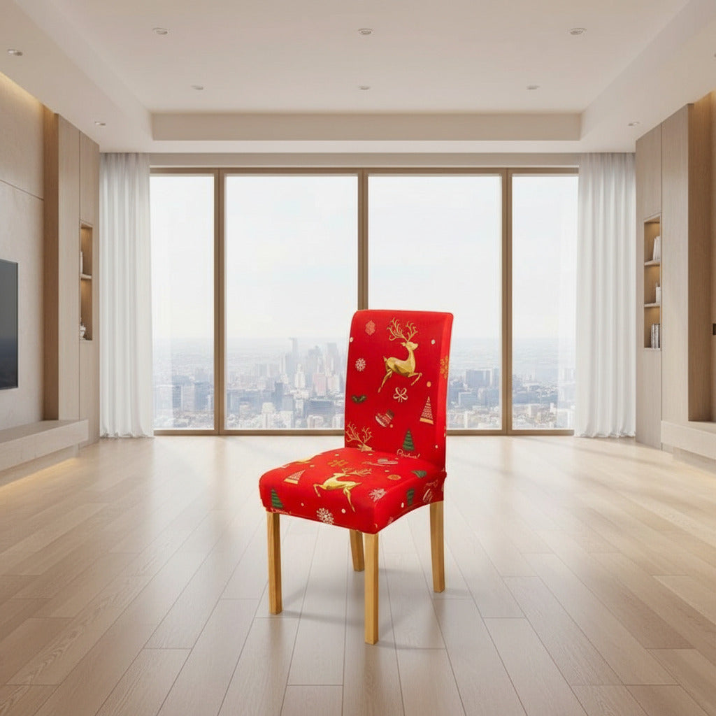 Housse chaise extensible pour Noël à prix réduit, Décoration et protection pour votre chaise