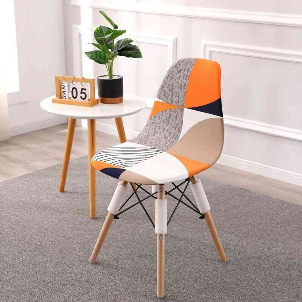 Housse de chaise scandinave en tissu élastique – design moderne