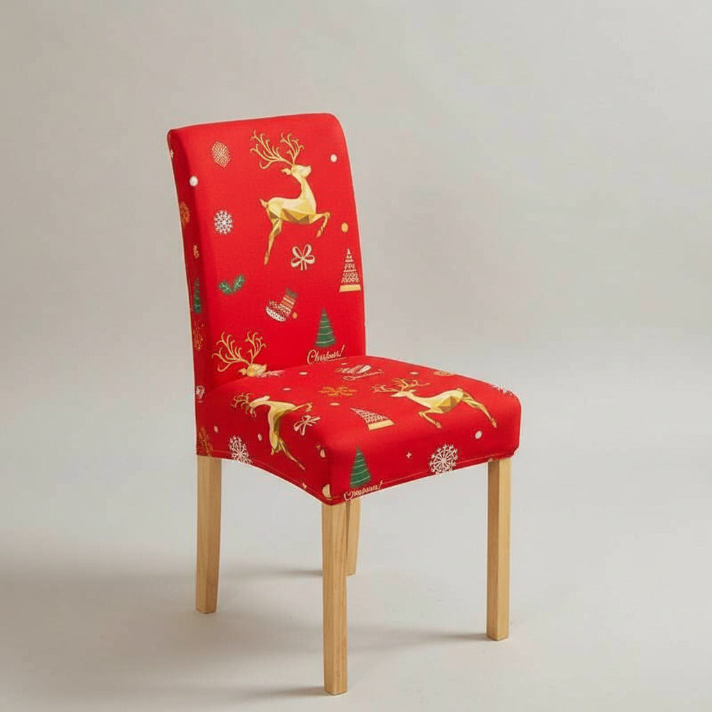 Housse pour chaise pour Noël, Décoration élégante et protection optimale