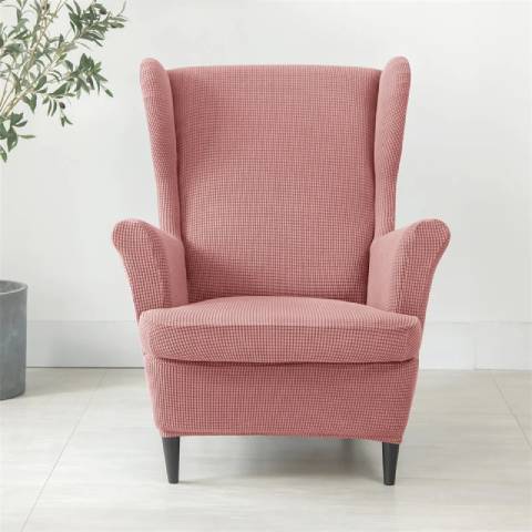 Housse de fauteuil oreiller extensible - Rose - Protection et style nordique