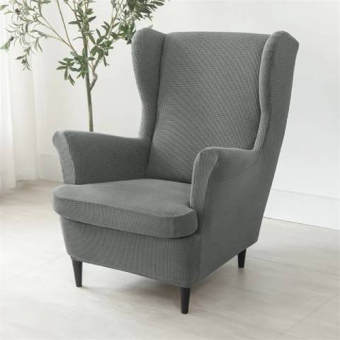 Housse de fauteuil oreiller extensible - gris - Protection et style nordique
