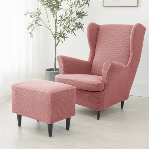 Housse de fauteuil oreiller extensible - Rose - Protection et style nordique