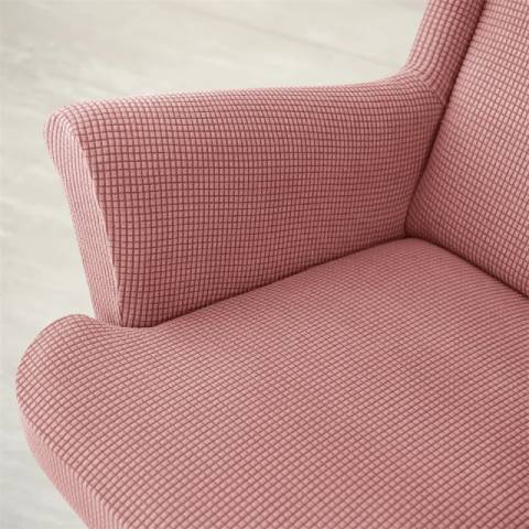 Housse de fauteuil oreiller extensible - Rose - Protection et style nordique