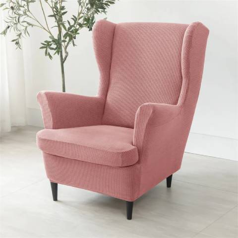Housse de fauteuil oreiller extensible - Rose - Protection et style nordique