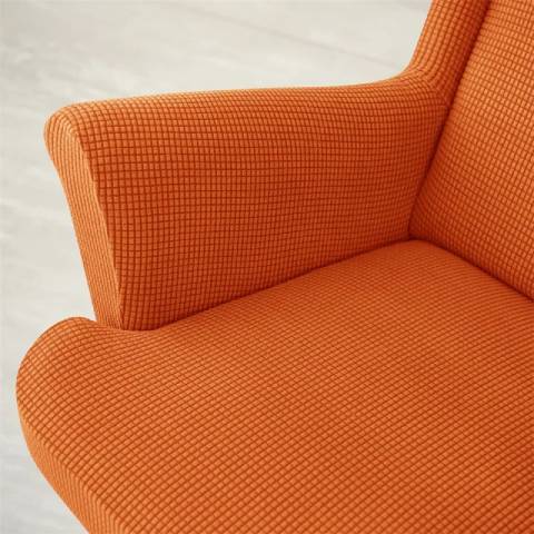 Housse de fauteuil oreiller extensible - Orange - Protection et style nordique
