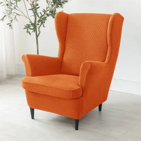Housse de fauteuil oreiller extensible - Orange - Protection et style nordique