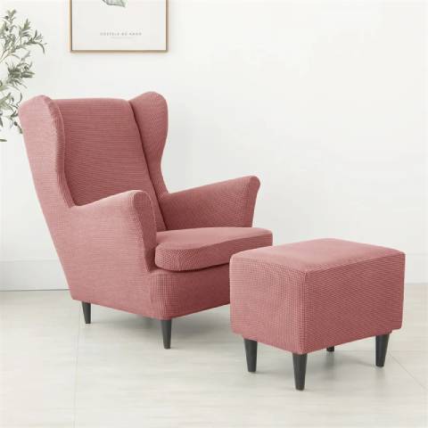 Housse de fauteuil oreiller extensible - Rose - Protection et style nordique