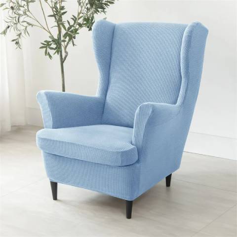 Housse de fauteuil oreiller extensible - bleu ciel - Protection et style nordique