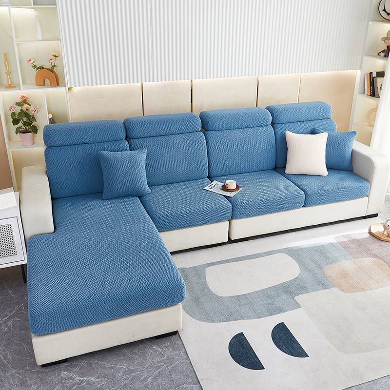 Housse de coussin d'assise pour canapé - Bleu canard
