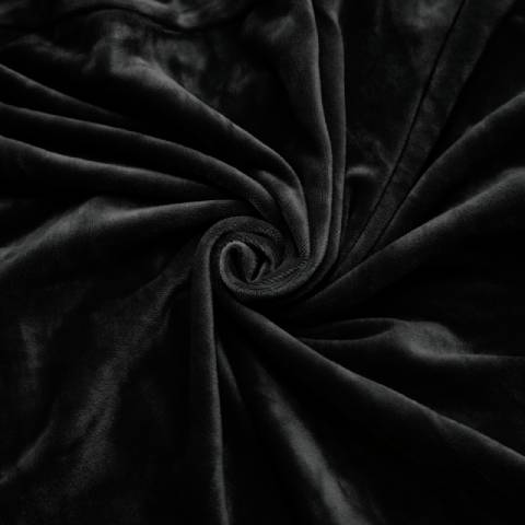 Housse de fauteuil à oreilles velours - Noire - Élégance et Protection