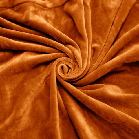 Housse de fauteuil à oreilles velours - Orange - Élégance et Protection
