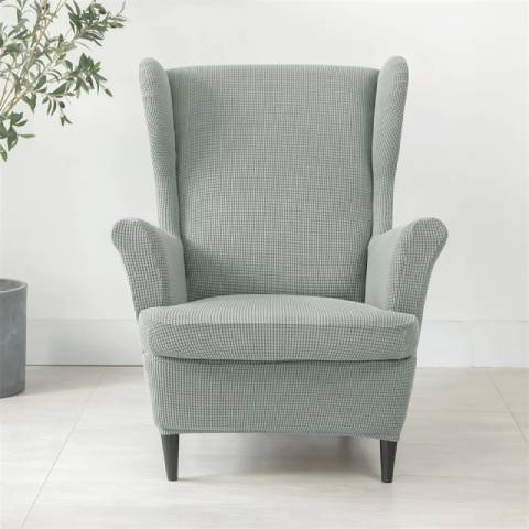 Housse de fauteuil oreiller extensible - Gris clair - Protection et style nordique