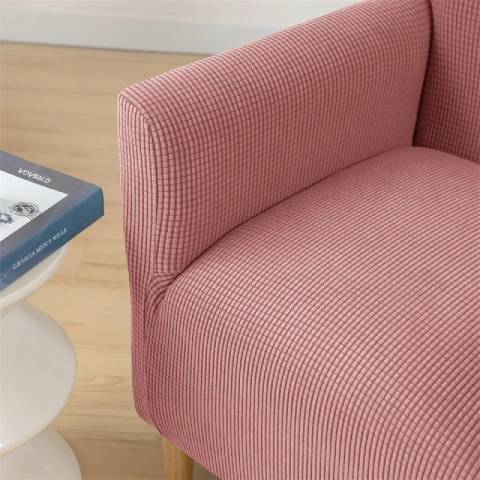 Housse de Fauteuil Crapaud Rose - Sobriété et Protection