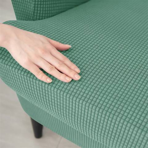 Housse de fauteuil oreiller extensible - Vert menthe - Protection et style nordique