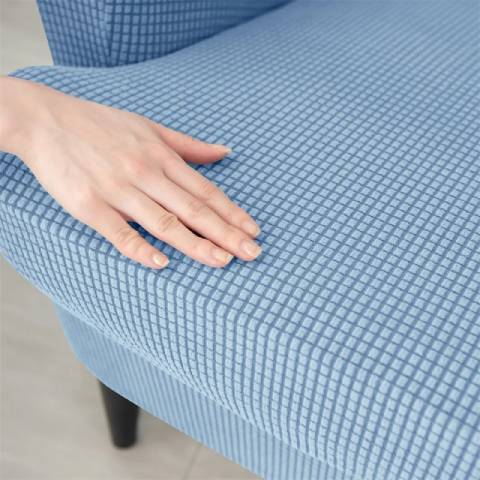 Housse de fauteuil oreiller extensible - bleu ciel - Protection et style nordique