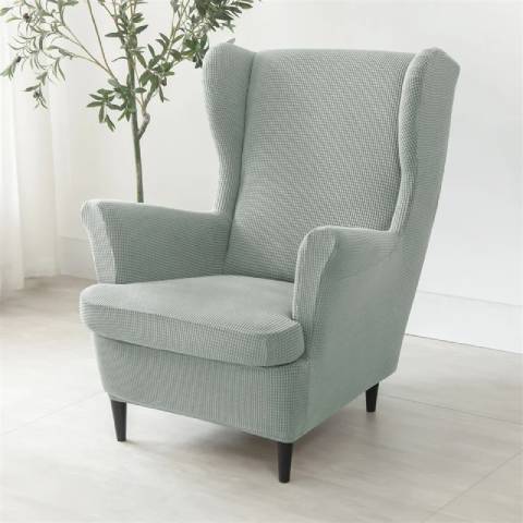 Housse de fauteuil oreiller extensible - Gris clair - Protection et style nordique