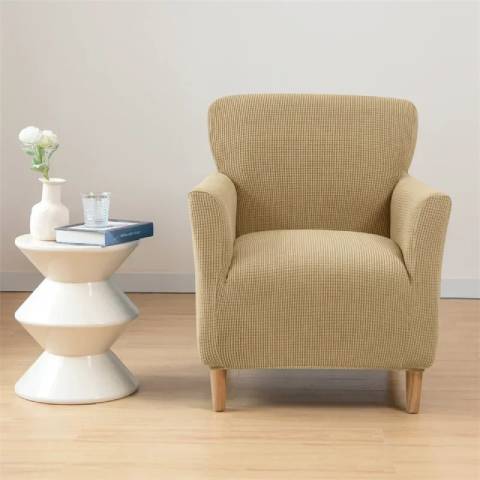 Housse de Fauteuil Crapaud Beige  - Sobriété et Protection
