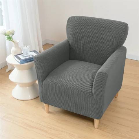 Housse de Fauteuil Crapaud Gris  - Sobriété et Protection