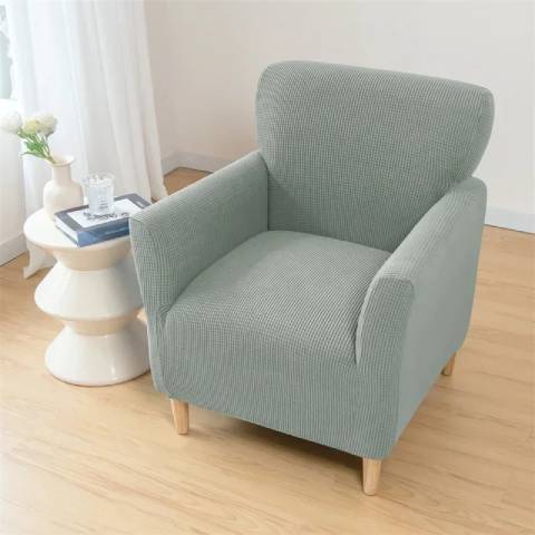 Housse de Fauteuil Crapaud Gris Clair - Sobriété et Protection