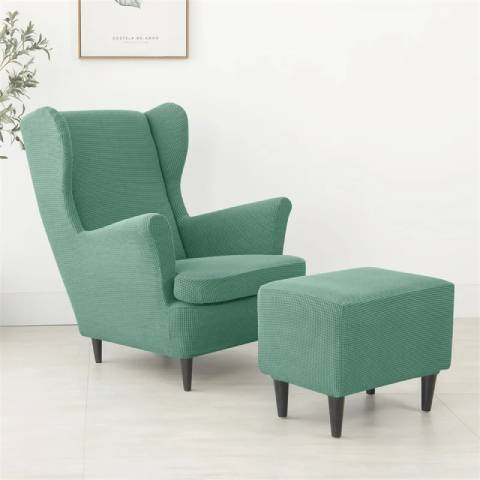 Housse de fauteuil oreiller extensible - Vert menthe - Protection et style nordique
