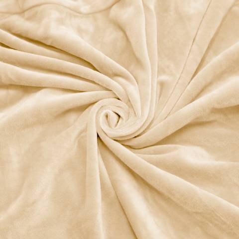 Housse de fauteuil à oreilles velours - Beige - Élégance et Protection
