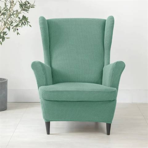 Housse de fauteuil oreiller extensible - Vert menthe - Protection et style nordique