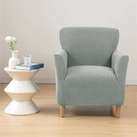 Housse de Fauteuil Crapaud Gris Clair - Sobriété et Protection